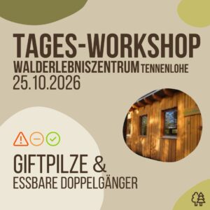 1-Tages-Workshop - Giftpilze kennen, verstehen & sicher bestimmen, Erlangen, Sonntag 25.10.2026